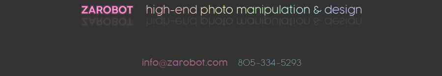 zarobot high-end photo manipulation & design